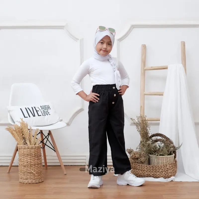 Kulot Linen Anak 6-12 tahun celana perempuan 1