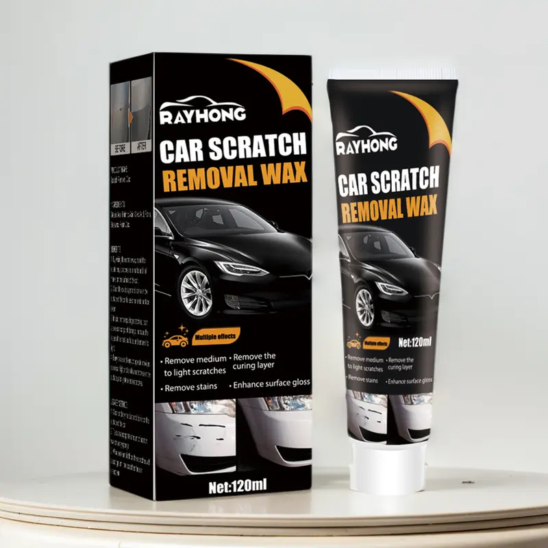 Chất Tẩy Vết Xước Xe Hơi Sáp Phục Hồi Sơn Đánh Bóng Tự Động Chống Thấm Nước 120Ml Kèm Miếng Bọt Biển 0