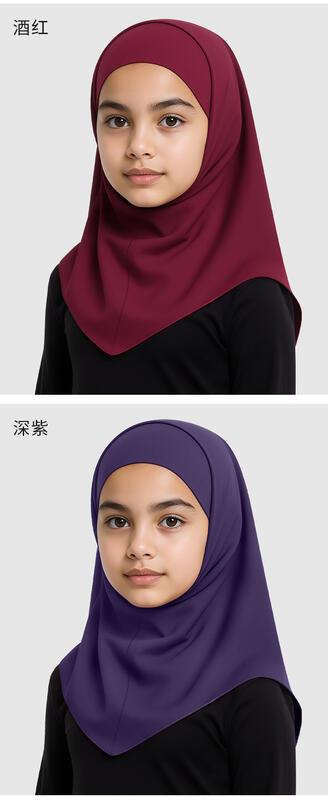Product Introduction of Malaysian Headscarf Summer Outdoor Sunscreen Headscarf Hat Lightweight Ice Silk Children's Head Cover 16