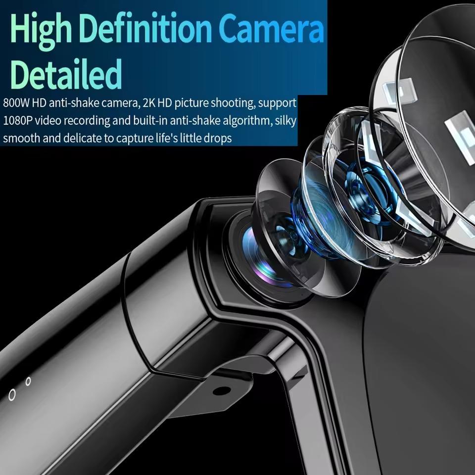 New HD AI Shooting Smart Glasses CY01 800W Camera Bluetooth Music Calling AI Dialog Recognition Voice Assistant Smart Glasses - Image 4