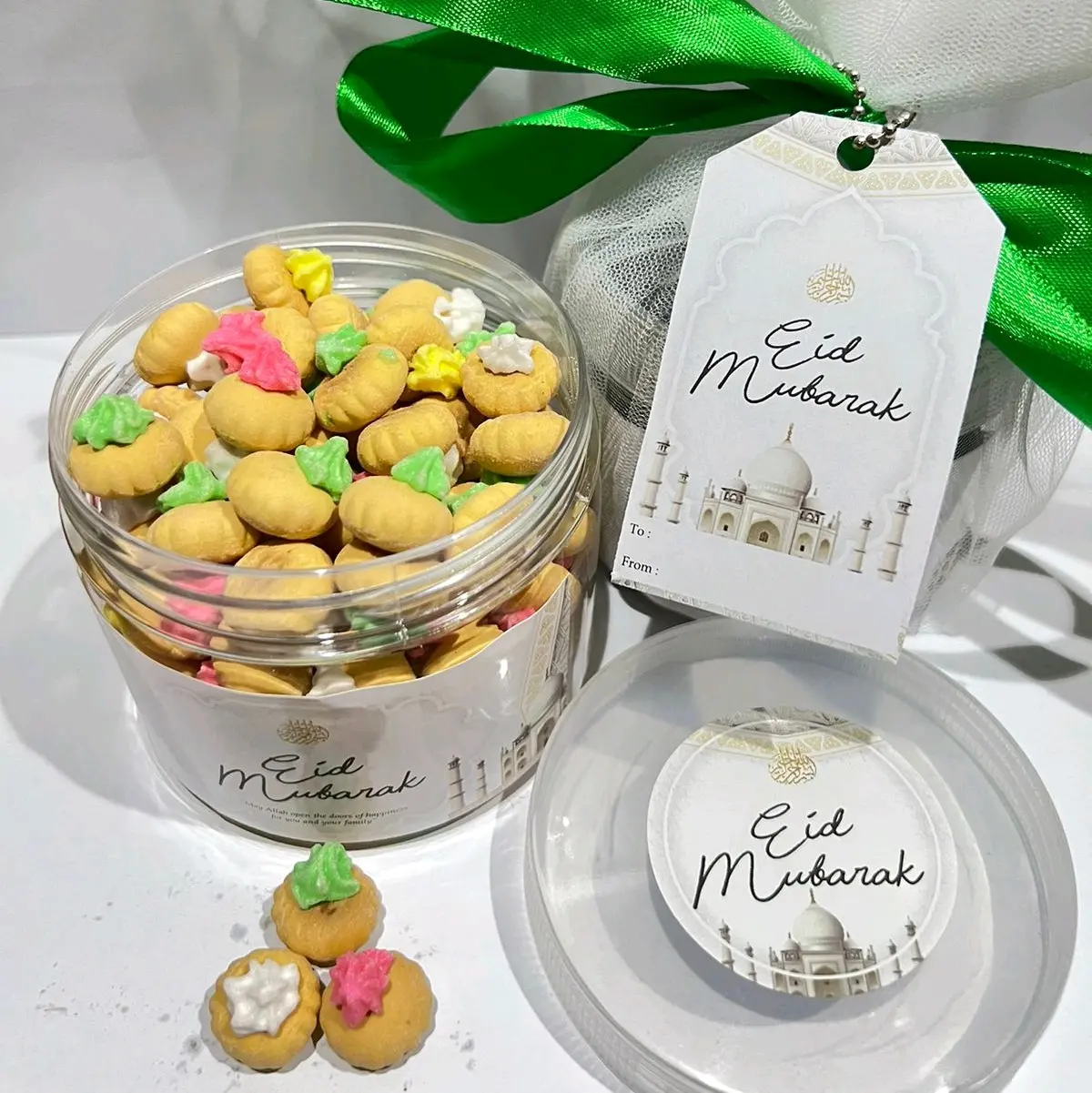 Aneka Snack / Hampers Lebaran ldul Fitri / Natal / Baby Born / Souvenir Ulang Tahun Bag Gift Hijau