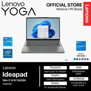 LENOVO IDEAPAD SLIM 3 14IRH10 14 I5 13420H 8/16GB 512GB W11+OHS 14" WUXGA IPS BLIT
