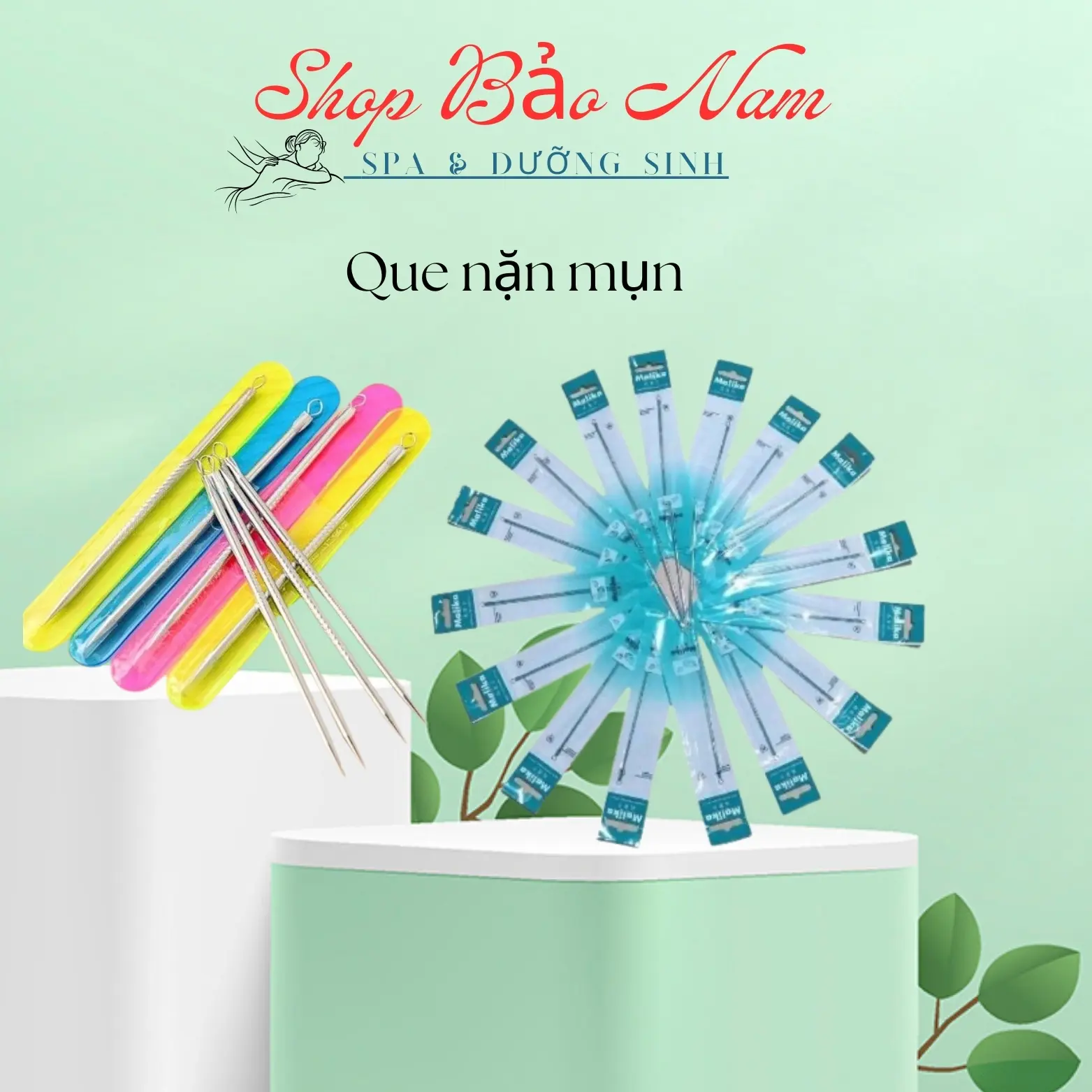 Que nặn mụn Malika hàng loại 1 | cây nặn mụn-  Skincare