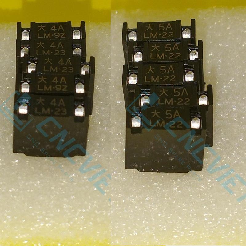 Cầu chì Daito LM A60L-0001-0290 LM03 LM05 LM10 LM13 LM16 LM20 LM32 LM40 LM50 k/c chân 5.08mm cho máy CNC 8
