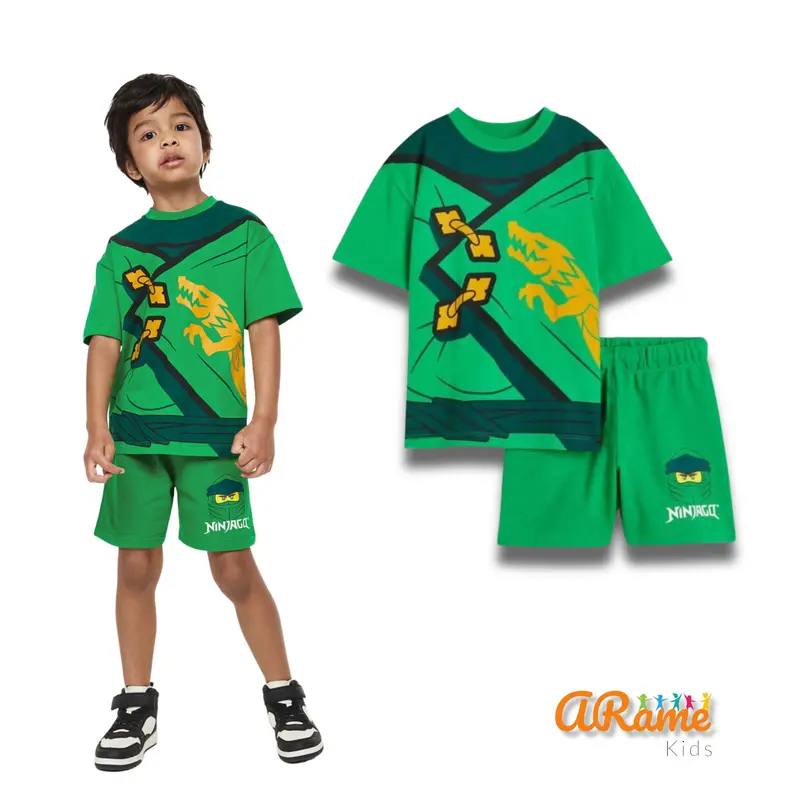 Baju Setelan Anak Laki-Laki Boy Kids Set (Lengan Pendek + Celana Pendek) 3