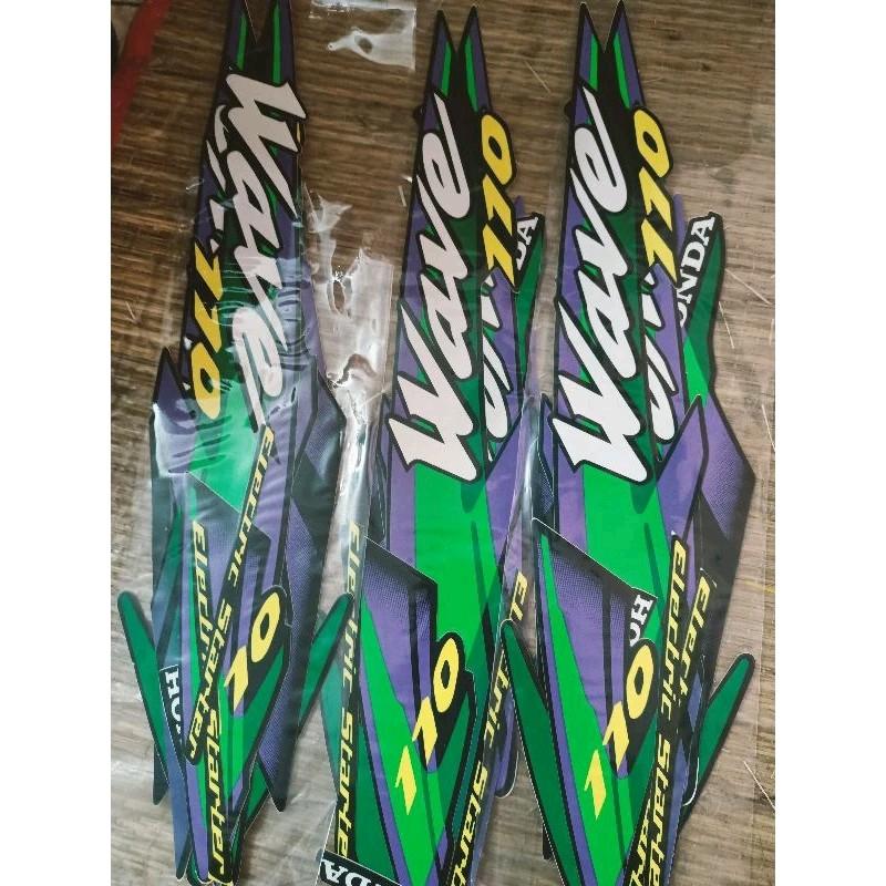 Tem xe Wave Thái 110 tem 3 Lớp loại tốt. Nhãn dán . Decal.