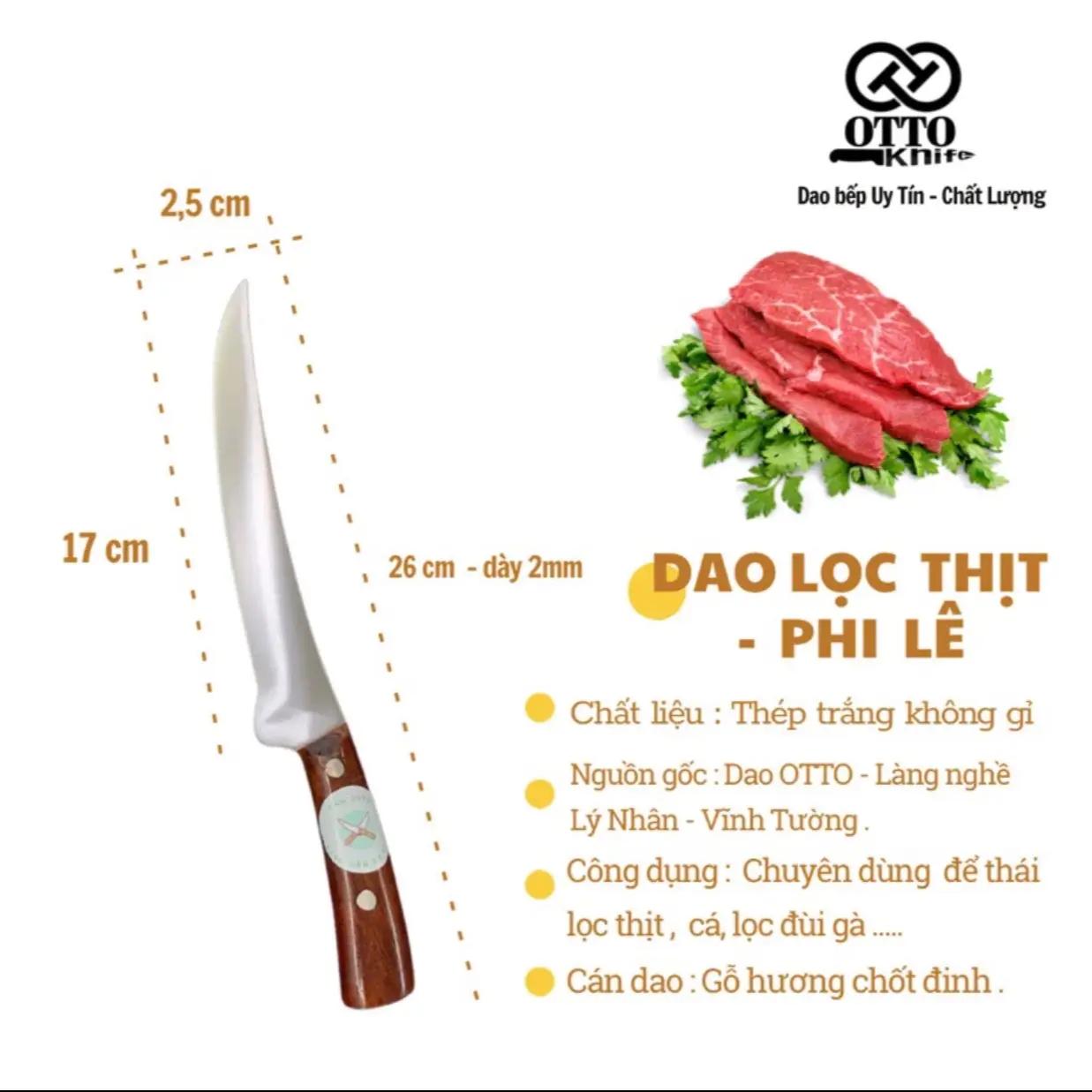Dụng cụ bếp dao cắt gọt hoa quả,( lọc )thịt thép không gỉ