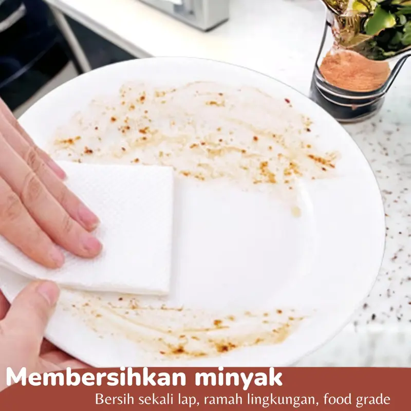 Tisu Serbaguna // Tisu Dapur // Tisu Basah Sekali pakai Dapur Aroma 80 lembar Kain 3