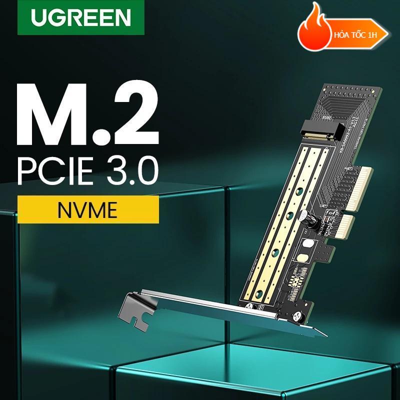  Card PCIe ổ cứng M.2 NVMe Ugreen 70503 CM302  Hỗ trợ M-Key 2230 2242 2260 2280 tốc độ 32Gbps  