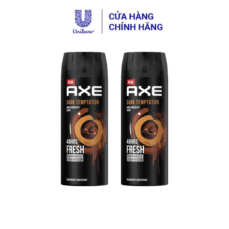 KOL Live 2 MUA 1 COMBO TẶNG 1 QUÀ NGẪU NHIÊN-CHỈ TRONG LIVESTREAM Combo 2 Xịt nước hoa toàn thân dành cho nam AXE Dark Temptation chai 135ml 2