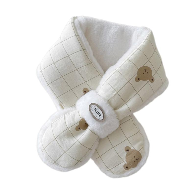 2024 Warm Scarf for Infants Toddler Unisex Cartoon Bear Neck Wrap Towel Soft & Comfortable Baby Neckerchief Winter 6