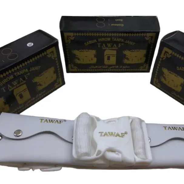 Sabuk tawaf ihram/perlengkapan haji dan umroh dewasa Putih 1