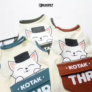 terbaruBaju Kucing Aksesoris Hewan Lucu Cowok Cewek - Buki THR Pocket TankPROMO