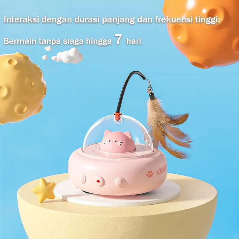 2 in 1 Mainan Hewan Peliharaan Listrik /Baru Cerdas Interaktif Kucing Mainan/Mainan Untuk Kucing Mainan Bulu/Mainan Kucing Sensor Listrik 6