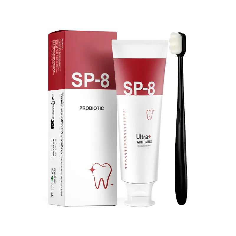 120g Sp-8 Probiotic Tooth paste SP-8 Whitening Toothpaste Fresh Breath Toothpaste RemoveTooth Stains and Cigarette Stains Protect Gums