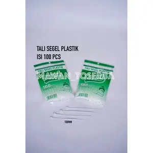 Tali segel plastik 2,5 x 100 mm isi 100pcs / Kabel Ties / Cable Ties Putih / Kabel Serut /Tali Serut