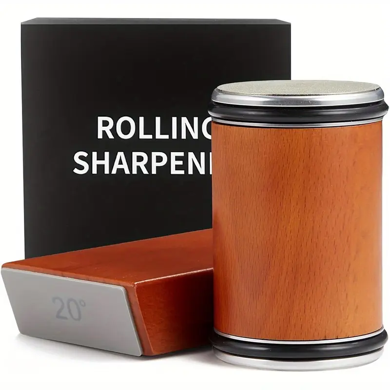 Manual Knife Sharpener, 1 Set Knife Sharpening Kit with 15 and 20° Angle Base, Durable Knife Sharpening Tool for Home Kitchen Outdoor 0