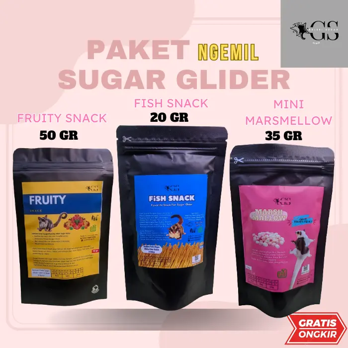 PROMO 1 - PAKET NGEMIL SUGAR GLIDER LANDAK HAMSTER CINCILA