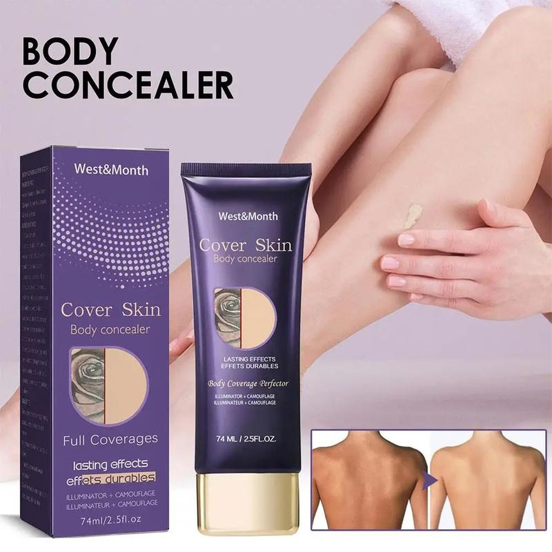 Product Introduction of 74ml Natural Tattoo Concealer Long Lasting Waterproof Tattoo Scars Cover Cream Body Coverage Makeup Foundation Cream For Women 5