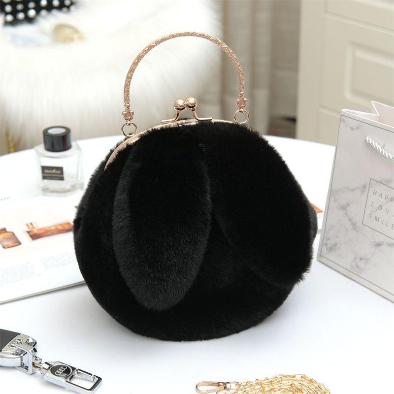 Product Introduction of Beg Mewah, Beg Rantai Selempang Bahu Tunggal, Beg Telinga Arnab Bulu, Beg Fesyen Puteri, Hadiah Hari Jadi untuk Kanak-kanak Perempuan Bags Wanita 11