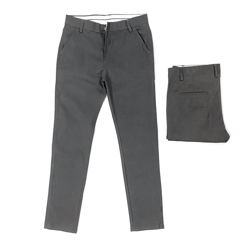 Quần Kaki Nam Slim Fit Co giãn kiểu dáng ôm gọn Tây âu - XÁM CHÌ Menswear Pants Có Túi