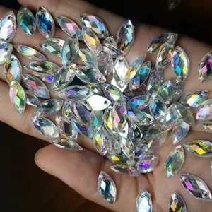 DIAMOND pelangi / Sampan perahu  / payet batu batu / manik manik KHUSUs etalase silver ukuran dr kecil - besar