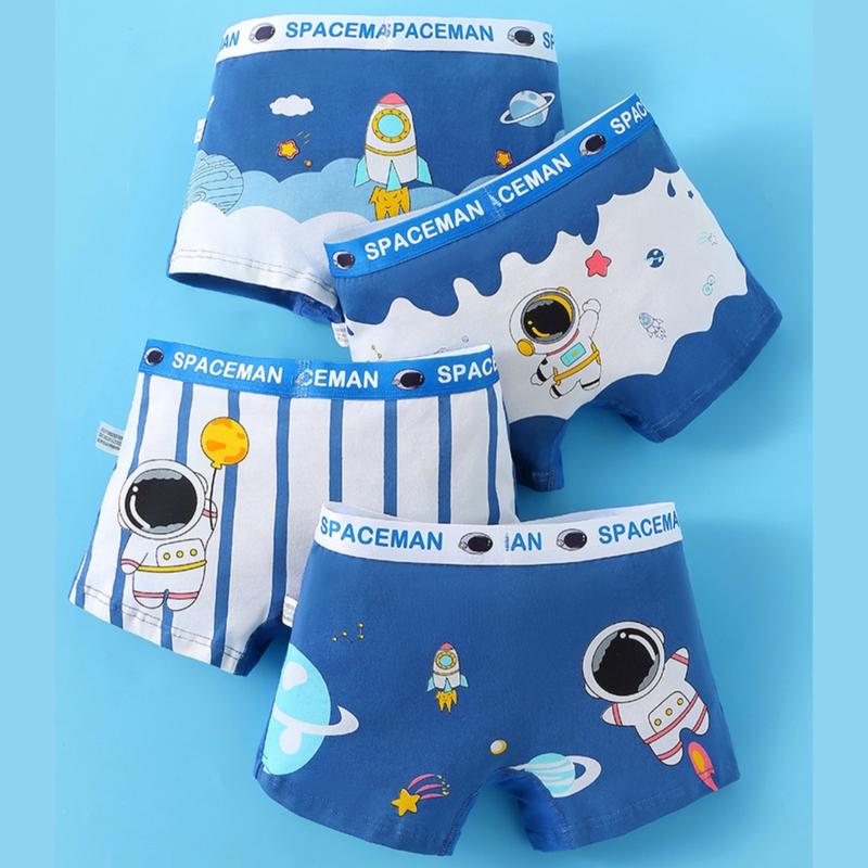 Set 4 quần chip đùi cho bé trai 8-49kg mẫu phi hành gia khủng long