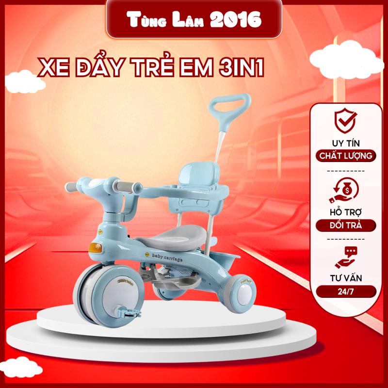 Xe đạp 3 bánh có nhạc đèn 688 cho bé yêu Đồ Chơi Toys