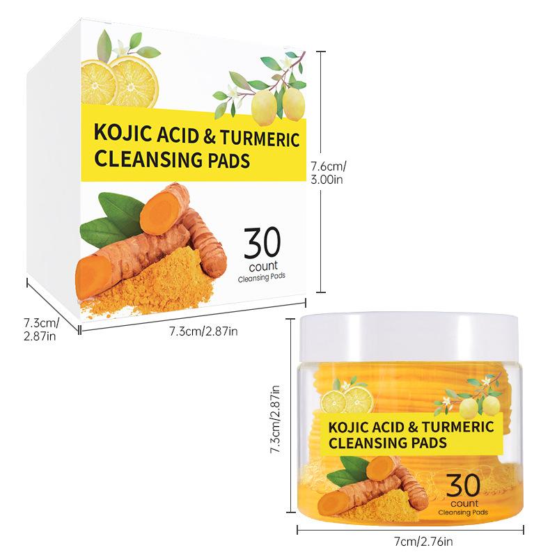 Product Introduction of Turmeric Cleansing Pads Turmeric Cleansing Pad Exfoliating Cleansing Facial Care Skincare Comfort 10