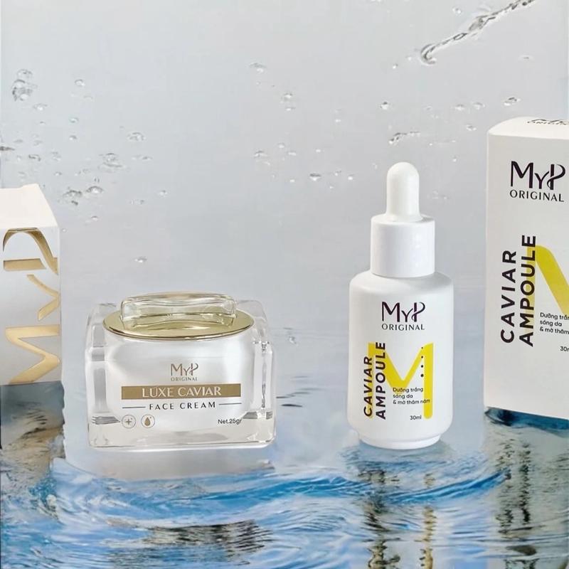 COMBO KEM FACE 25gr + SERUM CAVIAR 30ml TẶNG KÈM 07 MASK CỪU + SỬA RỬA MẶT 30ml 2