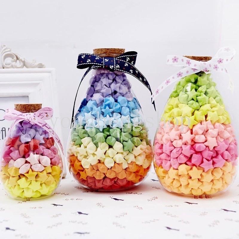  20 tờ giấy xếp sao 1 màu chưa xếp - Giấy gấp ngôi sao màu trơn 1 màu ngẫu nhiên 