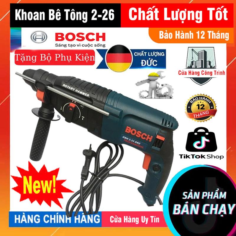 [HÀNG HẢI QUAN – GIÁ SỈ] Vali Máy Khoan Đục Bê Tông 3 Chế Độ BOSCH GBH-DRE 226- Vali Máy Khoan Đục Bê Tông Ba Chức Năng Đầu Gài Tự Động 26 Li 1000W - Máy Khoan Lớn Sửa Chữa Chuyên Dụng Cho Thợ Dùng Gia Đình