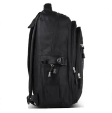 Tas Ransel Sekolah Anak Laki Laki/Cowok SMP SMA Alto Original Tas Gendong/Punggung Pria Backpack Hitam Polos Fashion 3