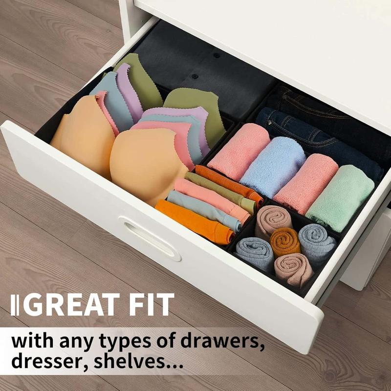 Drawer Organizer, 12pcs/set Foldable Clothes Storage Box, Underwear Storage Box, Socks Storage Box, Home Organizer for Bedroom 2