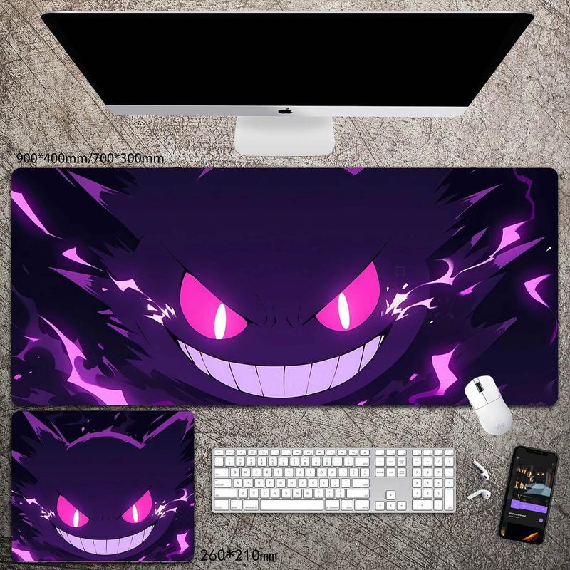Product Introduction of Sanchengby314191 Pokemon Mouse Pad Oversized Desk Pad Mat Long Computer Office Large Keyboard Pad Two-Dimensional Animation Gengar 10