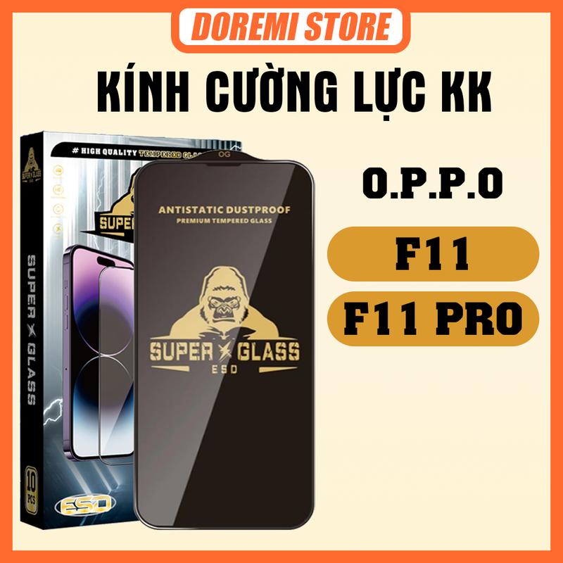 [COMBO 3 KÍNH] Kính cường Lực Oppo F11 / F11 Pro KK đen, miếng dán bảo vệ màn hình