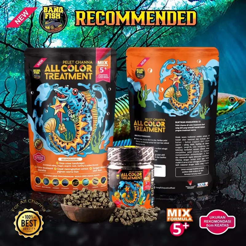 PELET TREATMENT ALL COLOUR BANGFISH AQUATIC ORIGINAL SEGEL