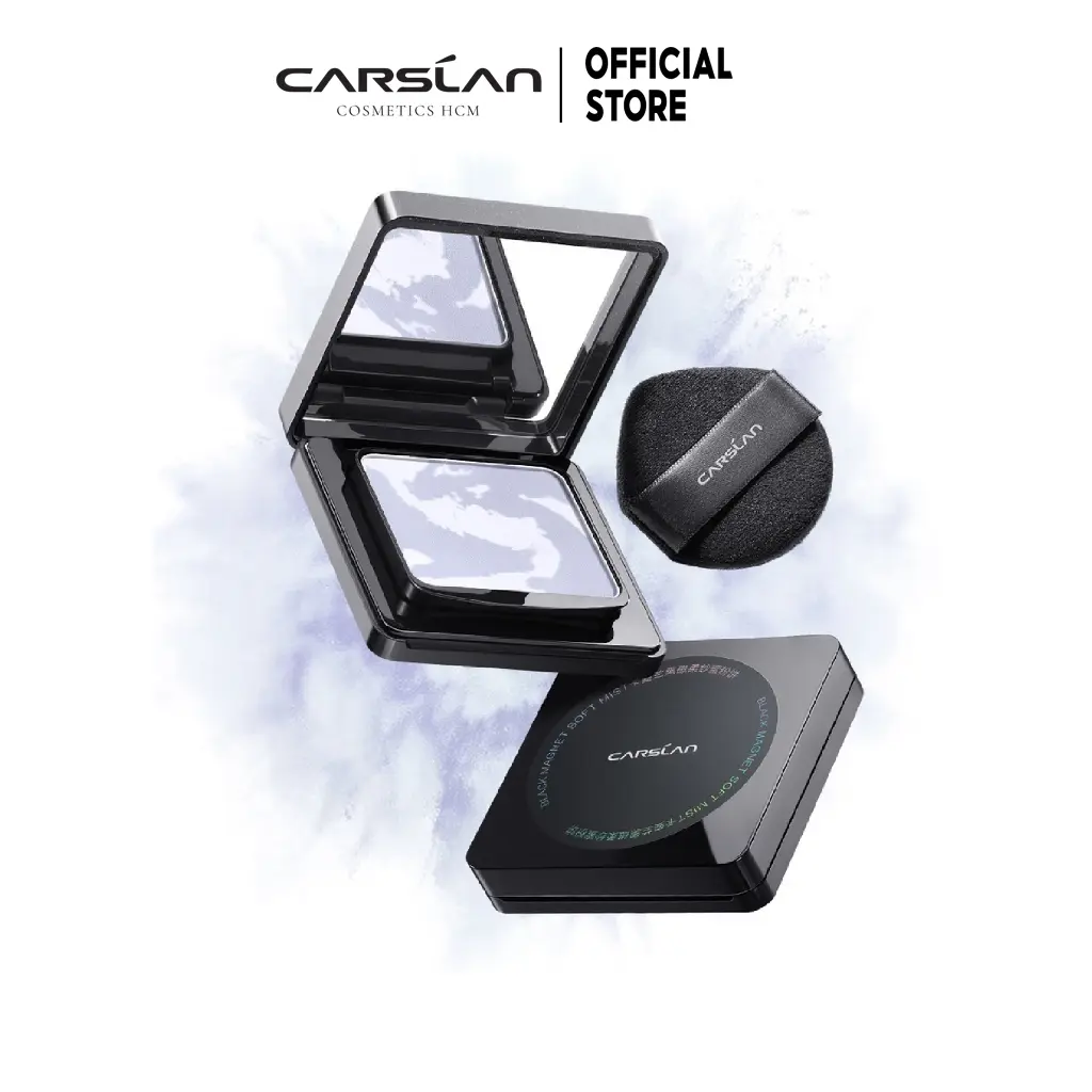 CARSLAN  Phấn phủ phấn nén kiềm dầu lâu trôi kiềm dầu 24h hộp 8g vỏ nam châm