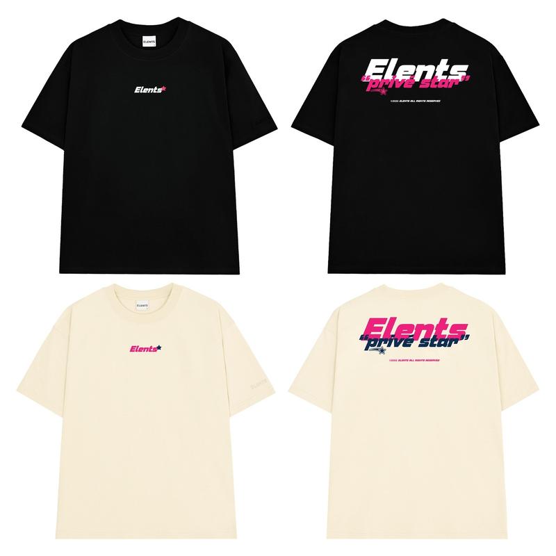 Áo Thun Local Brand Unisex ELENTS Privé Star ESST012