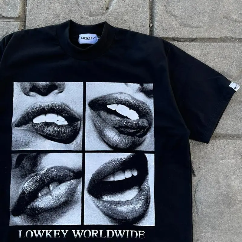 Kaos Katun Gaya Vintage Retro - Ukuran Besar Unisex Desain Grafis Jalanan Remaja, Pakaian Jalanan Urban Berbudaya Tinggi Fashion Lengan Pendek Set Pakaian Asli, Kaos Versi Boxy 5