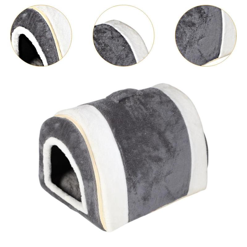 Product Introduction of Puppy Home Cat Bed House Comfortable for Cat Puppy Indoor Cats Pet Tent Cave Small Pet Dog Removable Zipper Pet Bed 2