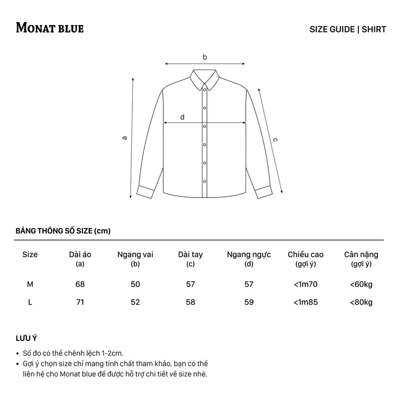 MONAT BLUE Oxford Shirt kẻ to - Áo sơ mi chất vải Oxford kẻ sọc tay dài unisex Menswear Nam Cổ Tròn sơmi sominam  dep 8