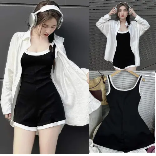 Jum đùi hai dây viền phối hở lưng ( 40-70kg)