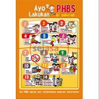 Gambar Poster PHBS Anak Sekolah, PHBS Sekolah, Sekolah Sehat, Poster UKS, LAMINATING dari Sahabat Sejasa Kab. Sleman 4 Tokopedia