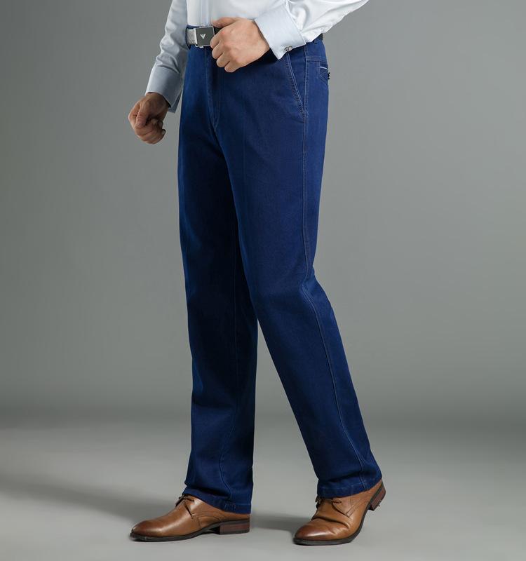 Product Introduction of Quần Jean Nam, Trung Người Già Và Cao Tuổi, Cạp Cao Co Giãn, Đáy Sâu, Thẳng Và Rộng Rãi, Thích Hợp Cho Bố, Quần Dài Thường Ngày 14