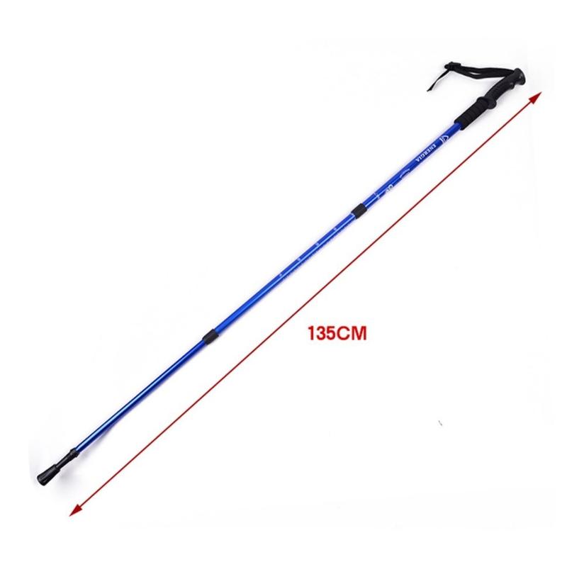 ❤Outdoor Telescopic Hiking Stick Hiking Stick Outdoor Walking Stick Aluminum Alloy Lightweight Folding Pole Mountain 2025 6