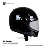 Gambar Helm Full Face Retro Pria Wanita Harian Motor Matic Tebal Nyaman SNI DOT Retro JP ROKR - Solid - BrokenWhiteGlos, L dari JPX HELMET Kab. Tangerang 2 Tokopedia