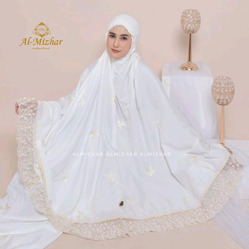 SHAFA - Mukena Dewasa Bordir Premium Renda Melati Akila Series 3