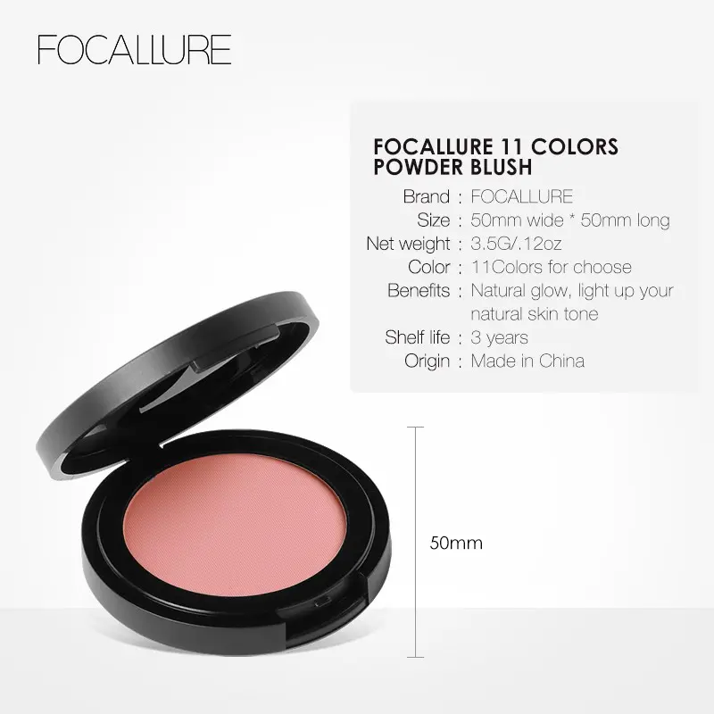Phấn má hồngFocallure , trang điểm khuôn mặt, phấn tạo khối, đường viền má, Brozer, mỹ phẩm 8