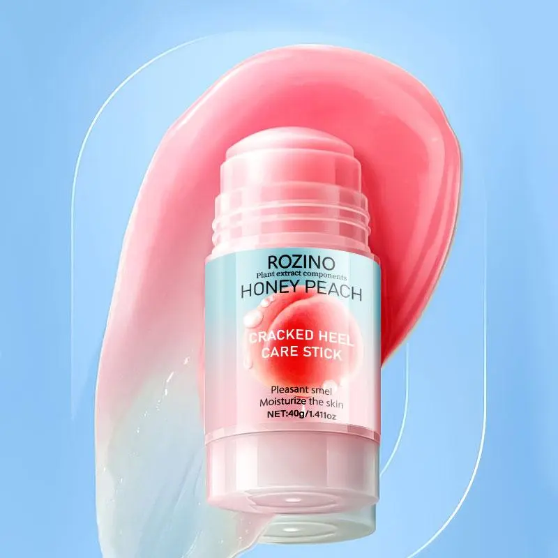 Honey Peach Cracked Heel Care Stick, Moisturizing Foot Care Stick, Quickly Care Stick for Dry and Cracked Skin, Suitable for Women & Men, Moisturizer, Body Care, Moisturize The Skin 4